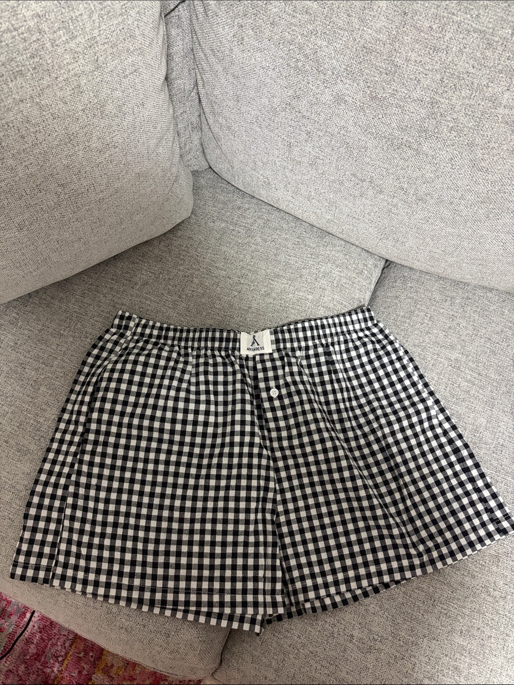 A New Day Black & White Gingham Women’s Skort